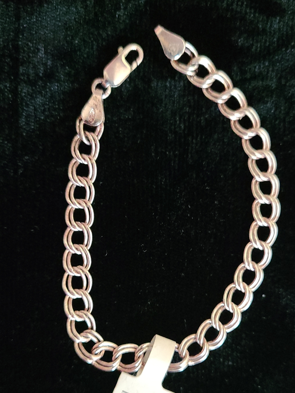 Vintage Sterling Silver Cuban Charm Bracelet - Picture 8 of 13